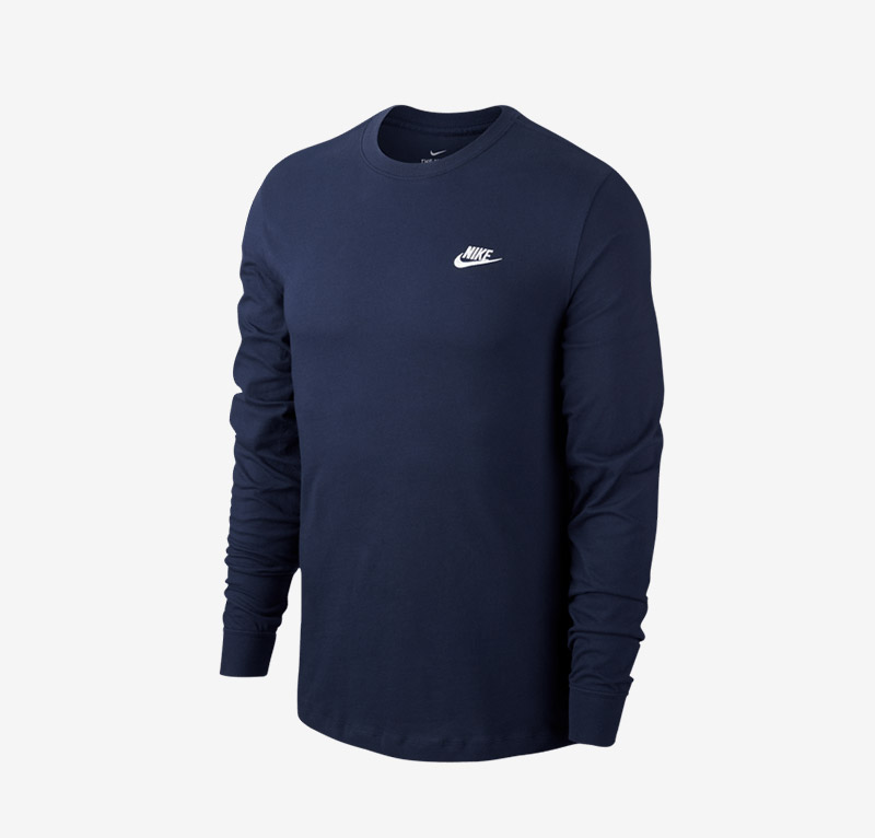 Футболка Nike NSW Club Tee LS AR5193-410 1 Футболка Nike NSW Club Tee LS AR5193-410