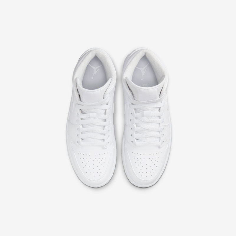 Кросівки Air Jordan 1 Mid White 554724-136 3 Кросівки Air Jordan 1 Mid "White" 554724-136