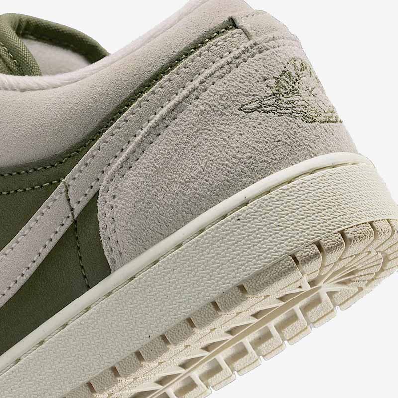 Кросівки Air Jordan 1 Low SE GS Medium Olive Sail HV4396-201 7 Кросівки Air Jordan 1 Low SE GS "Medium Olive Sail" HV4396-201